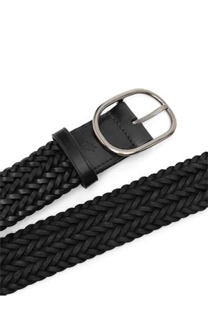14Ply black leather belt DRAGON DIFFUSION | 6040BLACK